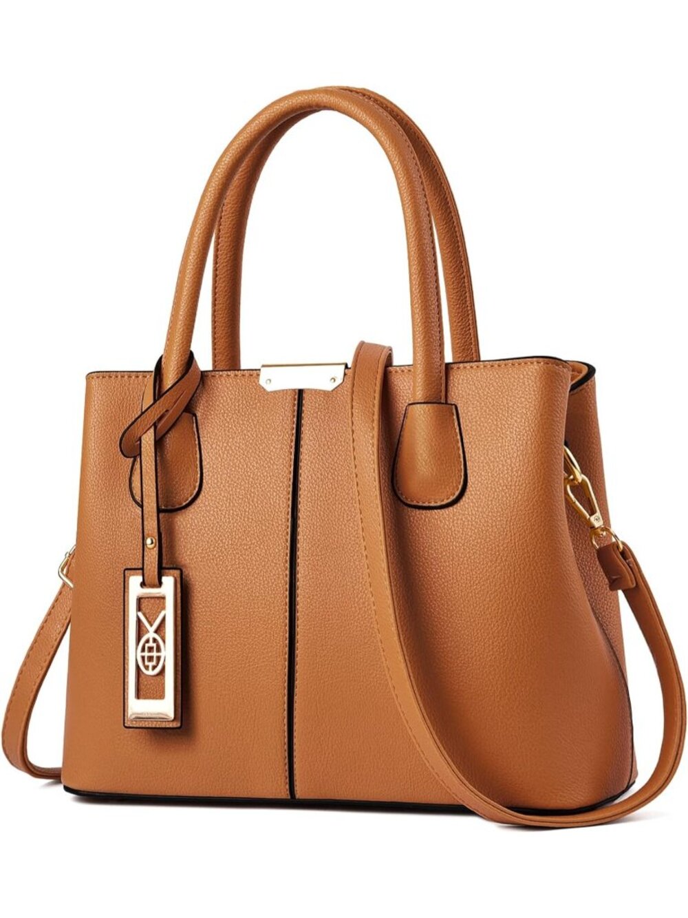 〽️Women's Brown Top Handle Satchel Shoulder Strap Purses Fashion Travel Handbags